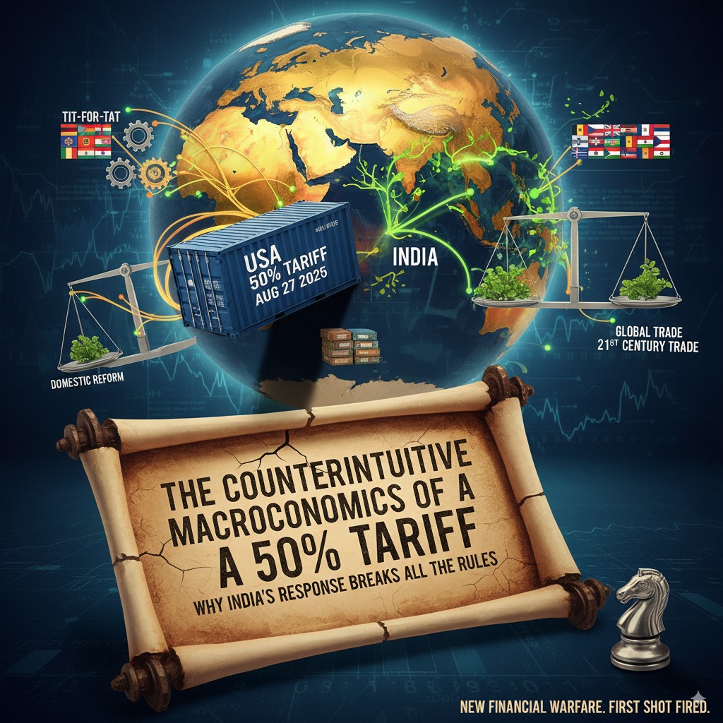 The Counterintuitive Macroeconomics of a 50% Tariff: Why India's Response Breaks All the Rules